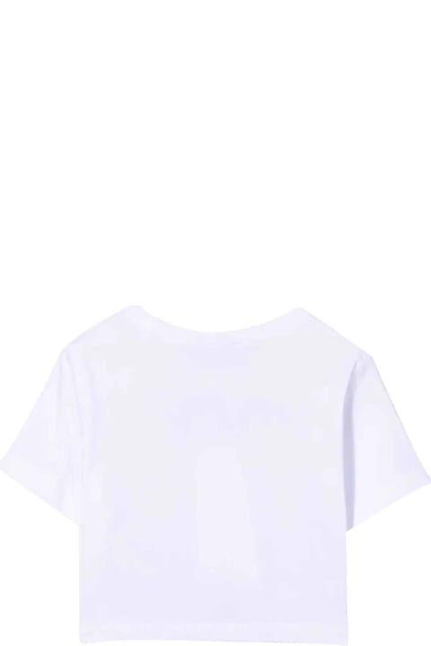 Dsquared2 White Teen T-shirt With Black Dsquared Kids - Black