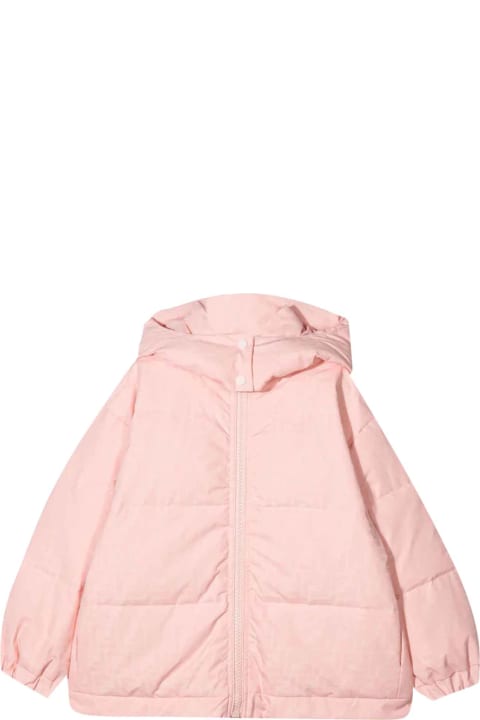 Pink Lightweight Jacket With Hood