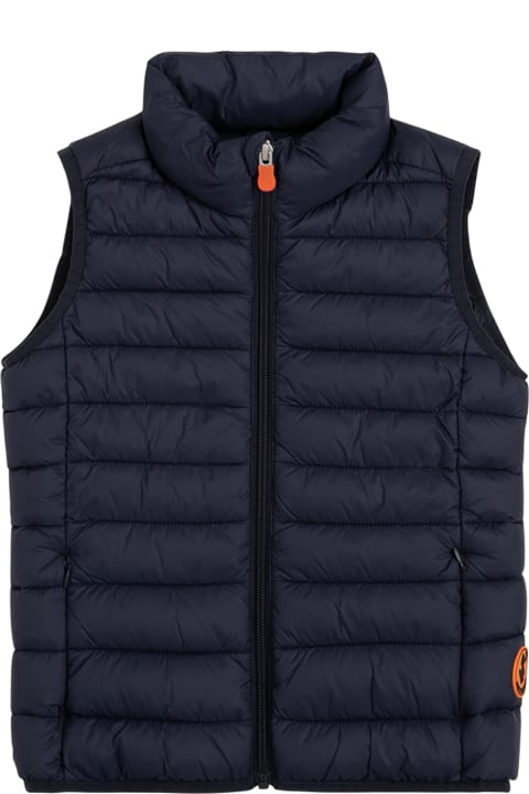 Save the Duck Andy Blue Ecological Sleeveless Down Jacket - Red
