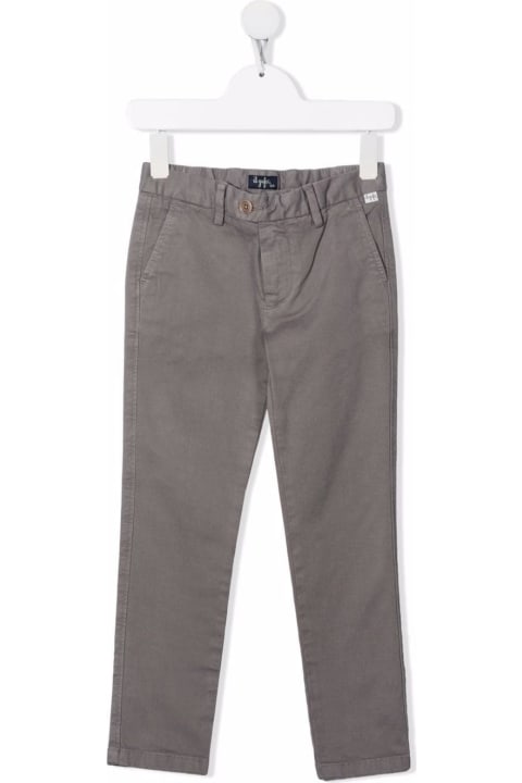 Il Gufo Grey Cotton Pants - Blu