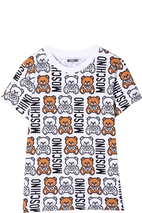 Moschino White Teddy Bear T-shirt - Panna