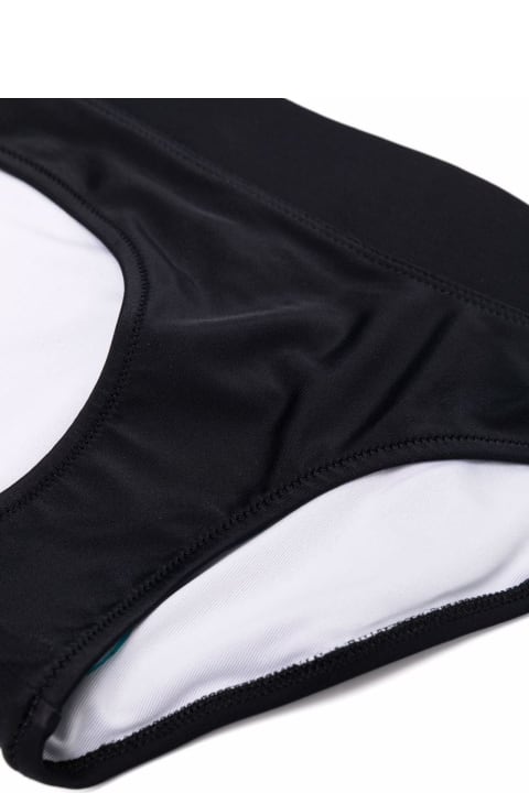 Black Polyester Swimsuit