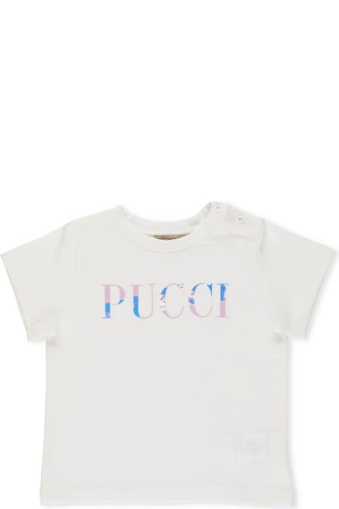 Emilio Pucci Logo T-shirt - Bianco-blu