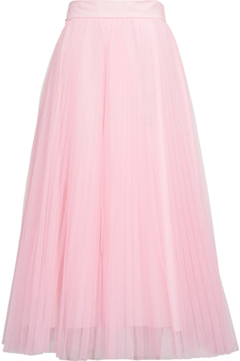Pink Tulle Long Skirt