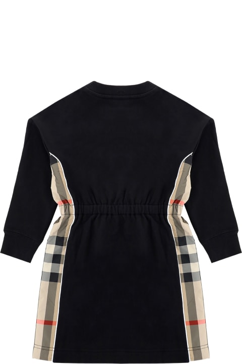 Burberry Milly Dress For Girl - Black