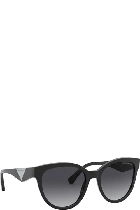 Emporio Armani Ea4140 Shiny Black Sunglasses - Blu