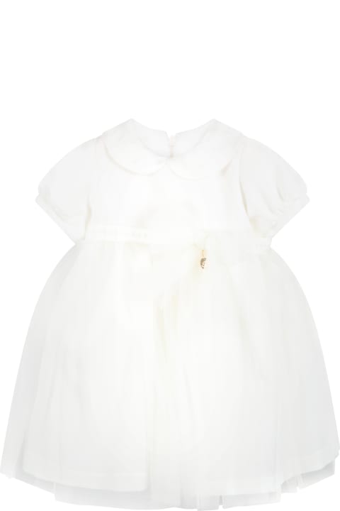 White Dress For Baby Girl With Bow