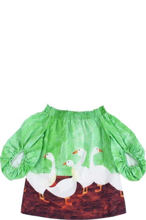 Little Girl Dress With Geese