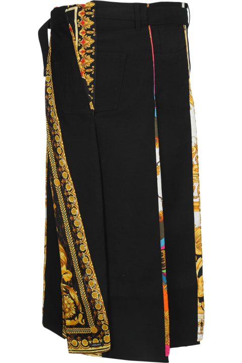 Junya Watanabe X Versace Scarf Asymmetric Skirt - Multicolor