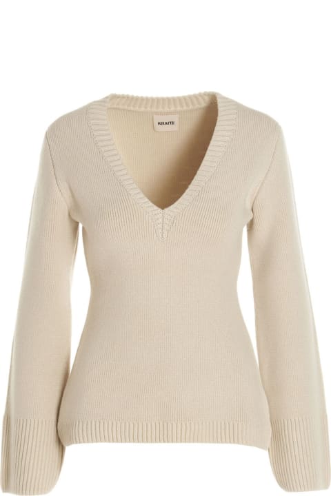 Khaite 'claudia' Sweater - OLIVE (Brown)