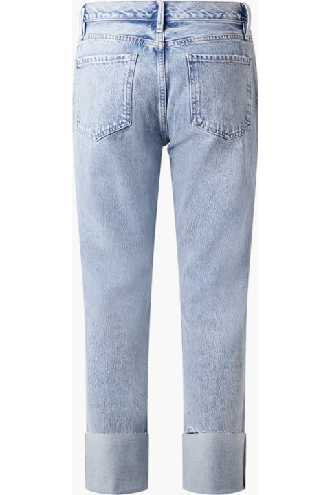 Frame Le Piper Wide Cuff Jeans - White