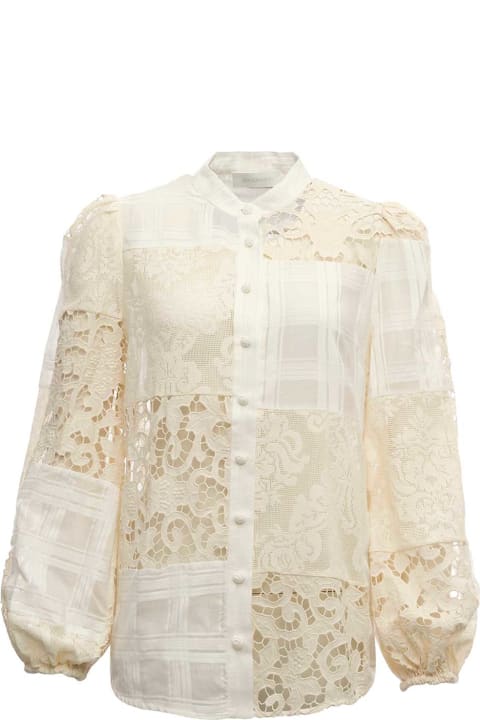 Zimmermann Andie Patch Cotton Blend Shirt - Spliced