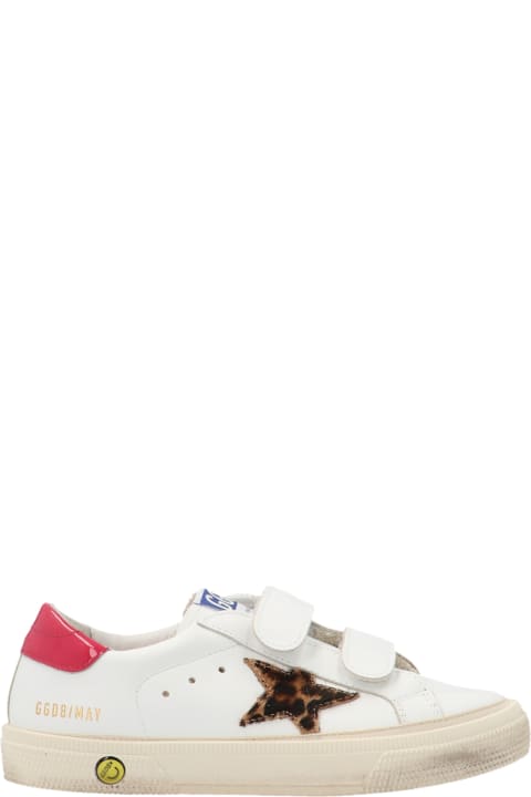 Golden Goose 'may School' Shoes - Bianco+rosso
