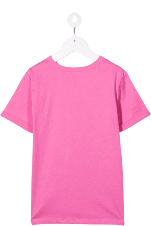 Stella Mccartney Kids Girl's Pink Cotton T-shirt With  Logo Print