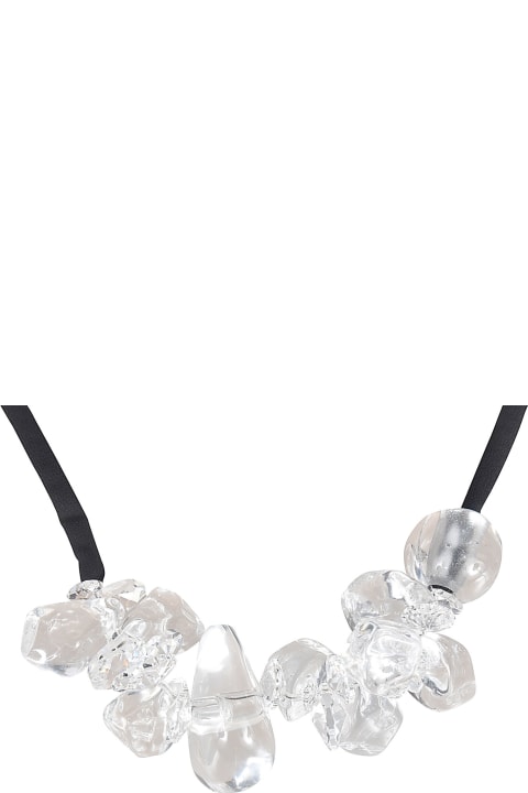 Maria Calderara Glass Detailed Necklace - White