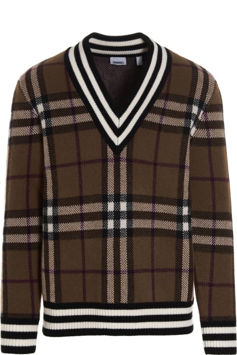 Burberry 'maloney' Sweater - Archive Beige