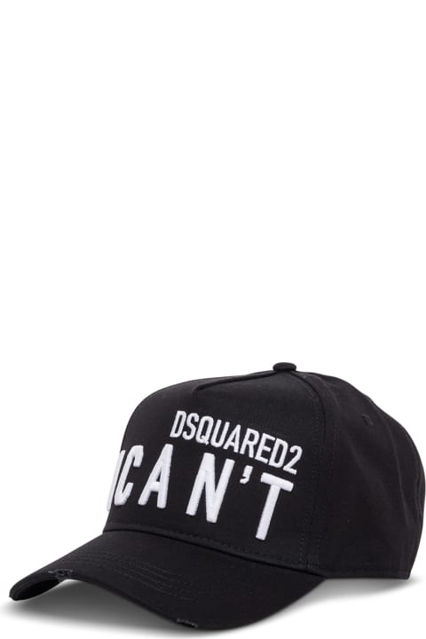 Black And White Cotton Icon Hat