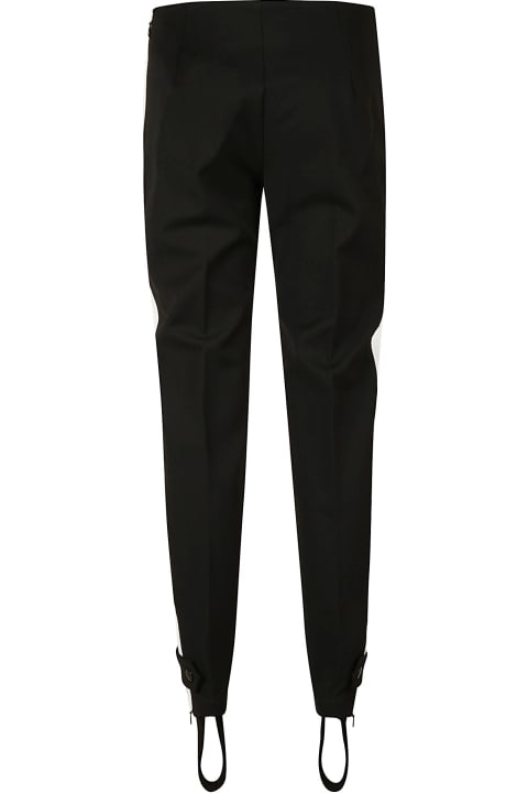 Moncler Logo Patch Trousers - Nero