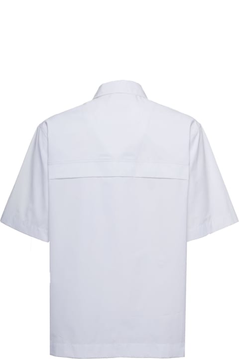 Jil Sander White Cotton Poplin Shirt - Yellow