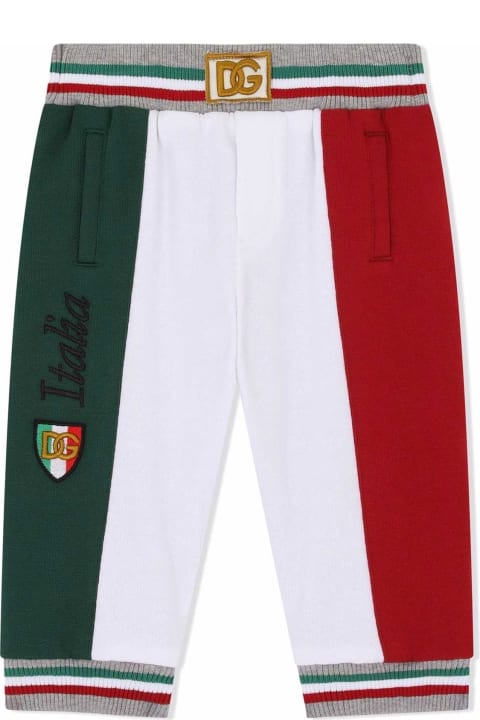 Italy Print Trousers Dolce&gabbana Kids