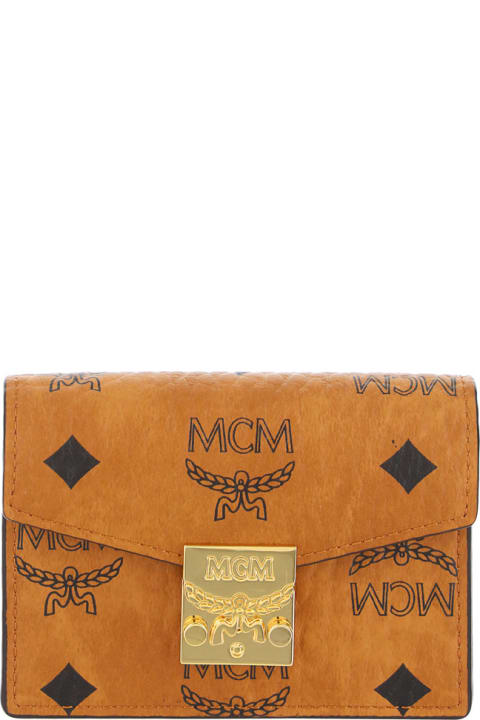 MCM Patricia Mini Card Case - Cognac