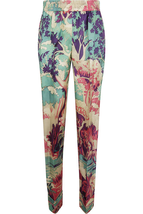 Tropical Print Trousers