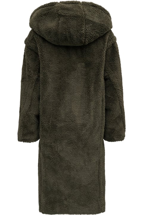 Mia Green Ecological Fur Coat