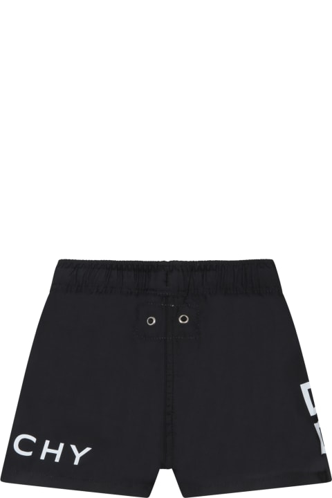 Black Boxer For Baby Boy With White Logo