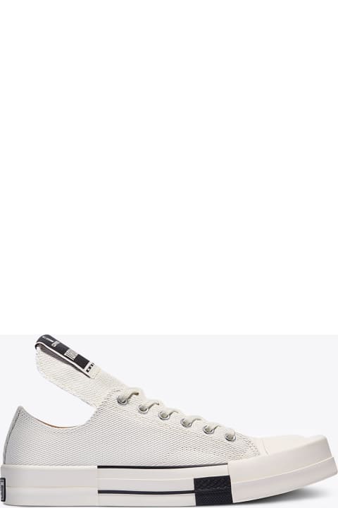 Turbodrk Ox Rick Owens x Converse official collaboration white sneaker - Turbo dark ox