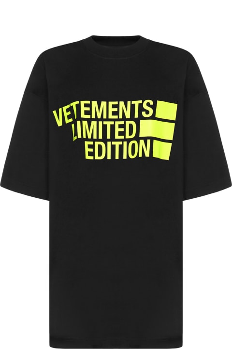 VETEMENTS T-Shirt - Gold chain black