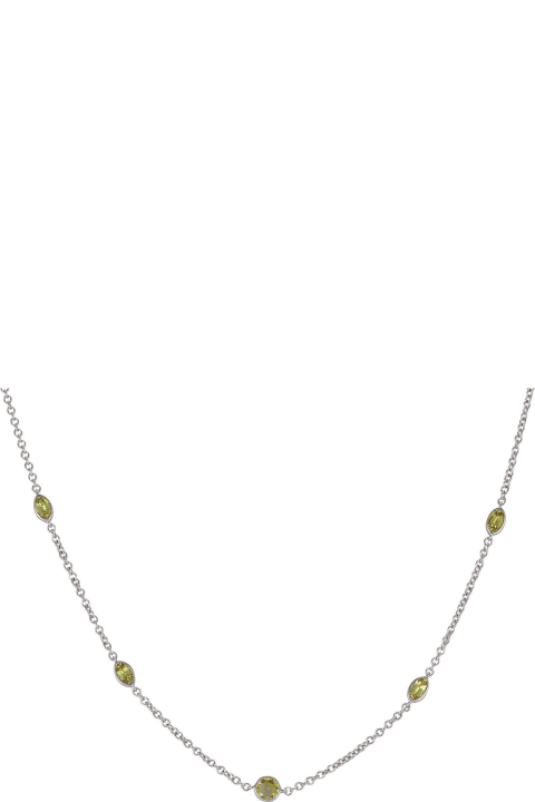 Lo Spazio Yellow Sapphire and Diamond Necklace
