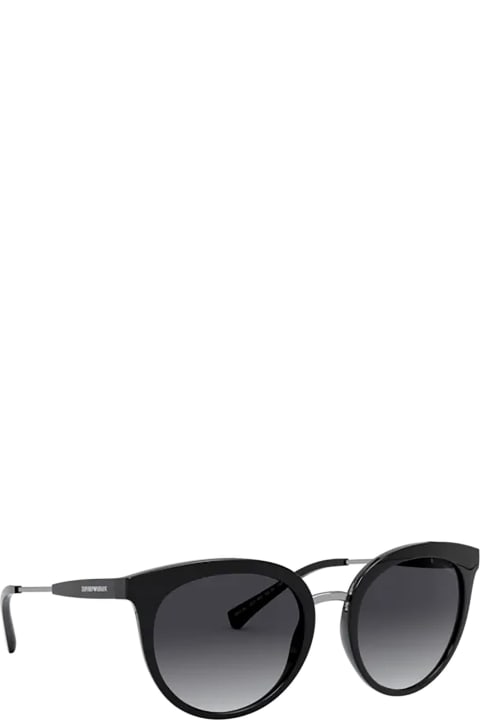 Emporio Armani Ea4145 Shiny Black Sunglasses - Bianco