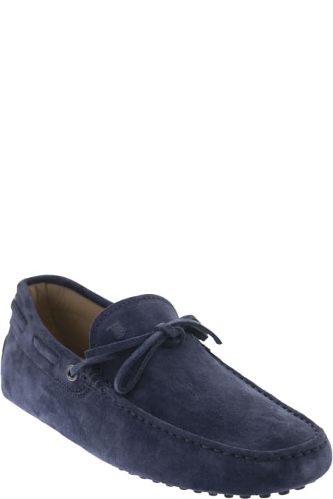 Suede Moccasin With Grommets