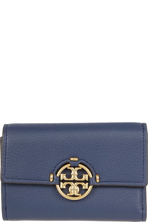 Tory Burch Miller Medium Flap Wallet - TORY GOLD NEW IVORY (White)