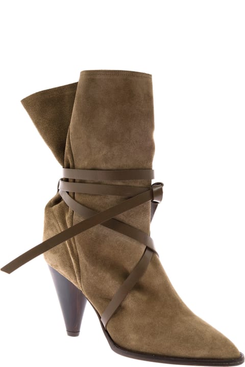 Isabel Marant  Woman's Beige Lidly Suede Boots