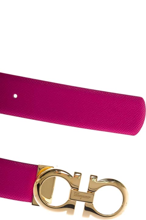 Salvatore Ferragamo Reversible Leather Belt - Pink