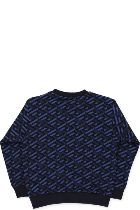 Versace Medusa Smile Sweatshirt - Blu