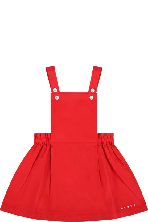 Red Overalls For Baby Girl