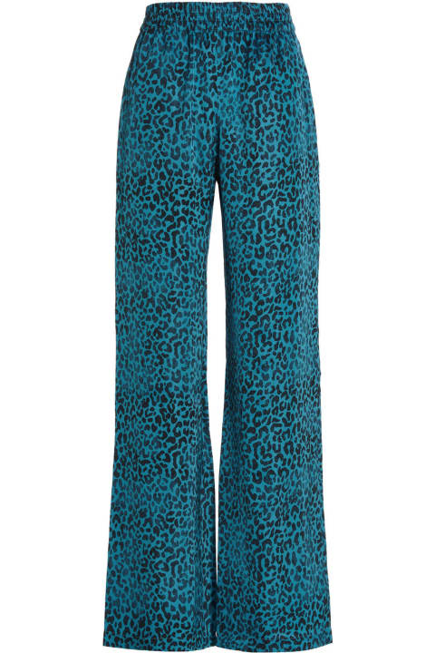 Golden Goose 'faded Leopard' Pants - White/brown leo