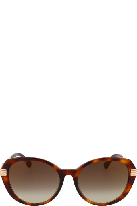 Jimmy Choo Eyewear Orly/f/s Sunglasses - PEFEZ GOLD GREEN