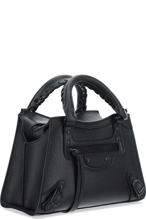 Balenciaga Neo Classic City Mini Handbag - Black/white/black