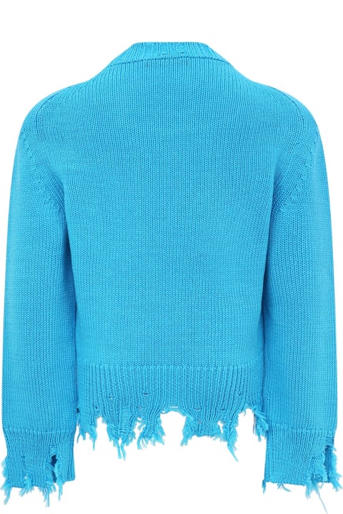 Light Blue "happy Day" Sweater For Kids