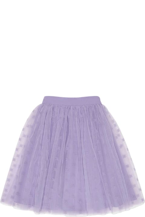 Fendi Wisteria Tulle Skirt - Bianco