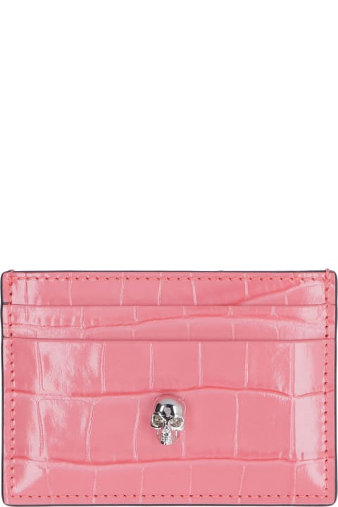 Logo Detail Leather Card Holder
