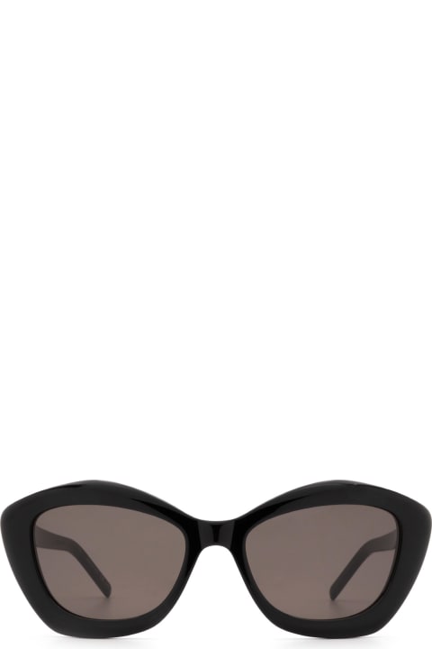 Saint Laurent Eyewear Sl 68 Black Sunglasses - Silver Silver Grey
