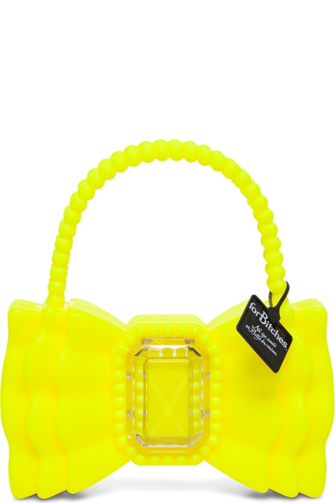 Forbitches Peewee Bow Yellow Handbag - Yellow