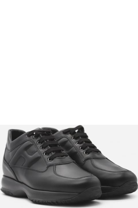 Hogan Interactive Sneakers In Leather