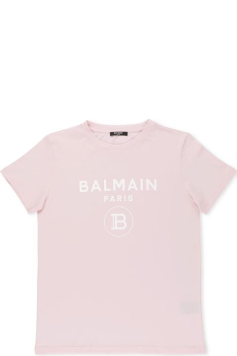Balmain Cotton T-shirt - Blu
