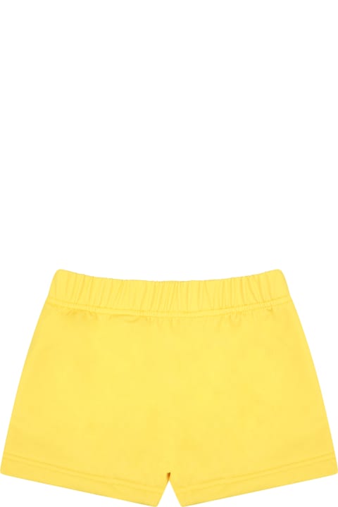Yellow Swimsuit For Baby Boy With Teddy Bear