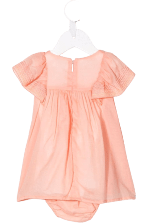 Chloé Kids Coordinated Salmon Colored Cotton Suit